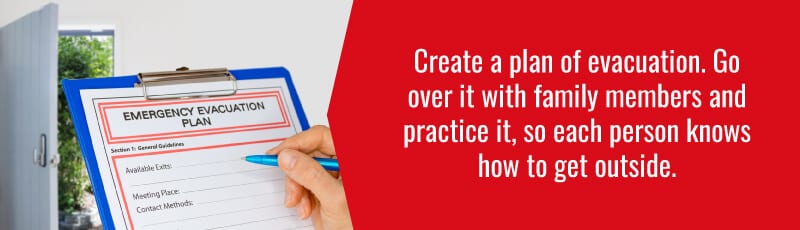 create a plan of evacuation