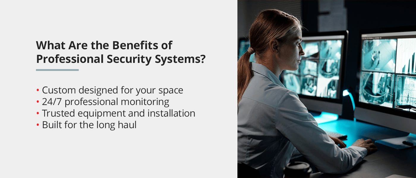 what are the benefits of professional security systems